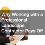 Why Working with a Professional Landscape Contractor Pays Off
