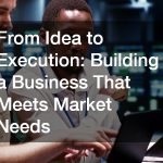 From Idea to Execution  Building a Business That Meets Market Needs