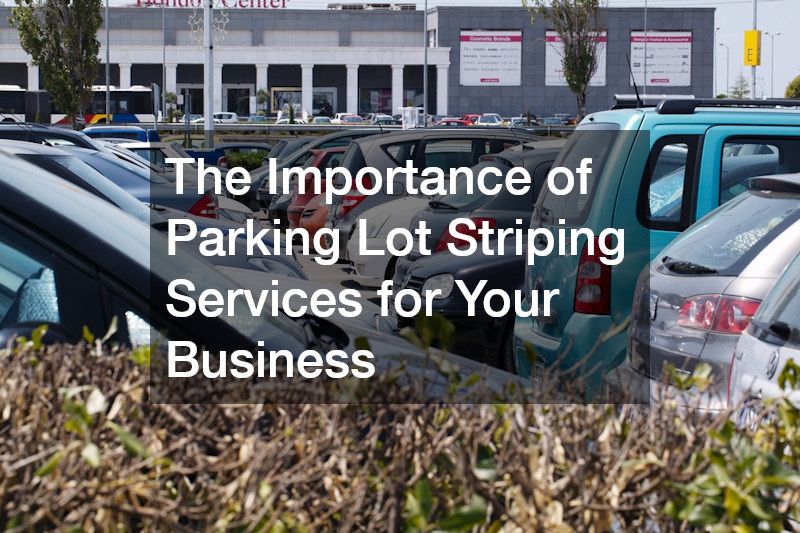 The Importance of Parking Lot Striping Services for Your Business