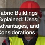 Fabric Buildings Explained Uses, Advantages, and Considerations