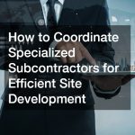 How to Coordinate Specialized Subcontractors for Efficient Site Development